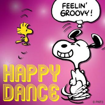 snoopy happy dance
